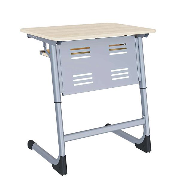 Парта Smart на плоскоовале 1М с РН (столеш.ЛДСП ЗУ, Экран ПЭ, Полка), гр.3-5 - Вид 1