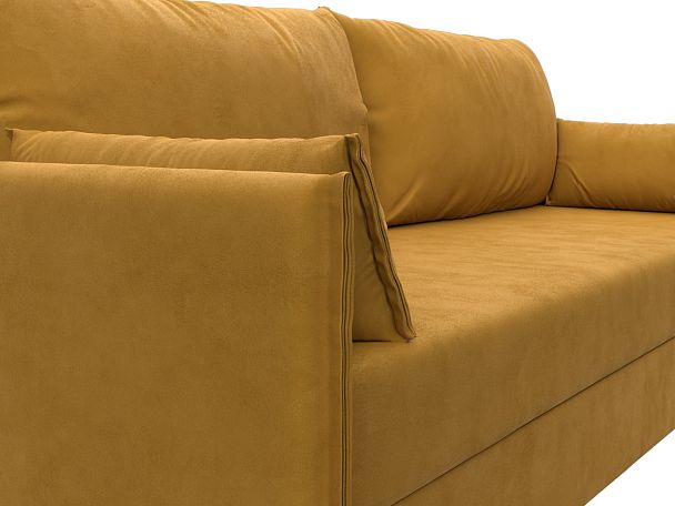 Диван прямой Сайгон Велюр желтый - Вид 4