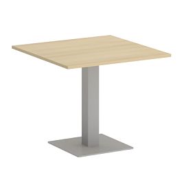 Home Office Стол квадратный VR.SP-5-90.2 Акация/Серый металл 900*900*750 - Фото предпросмотра