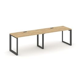 Style Project Next Рабочая станция односторонняя SN-59O.ORS-011 Тиквуд Светлый/Металл Антрацит/Черный Заглушка 1960*700*750 - Фото предпросмотра