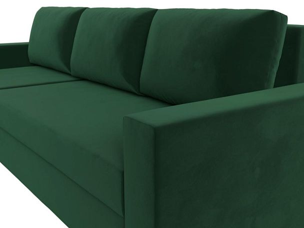 Угловой диван Траумберг Лайт левый (полностью велюр зеленый) - Вид 4