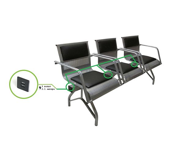 Секция Стайл-М 4П, 3М с блоком USB - Вид 2