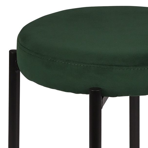 Комплект табуретов Кен, Confetti deep forest/черный, 2 шт. - Вид 2