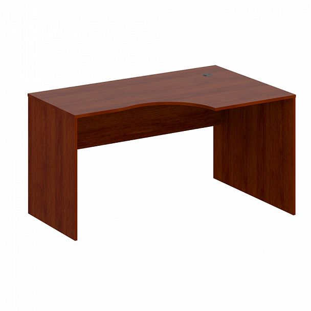 Стол эргономичный, столешница 18 мм "Компьютерные столы" ПК-ЛОГ-СТЭ140Х90ПД/18-В3-34 миланский орех темный - Вид 1