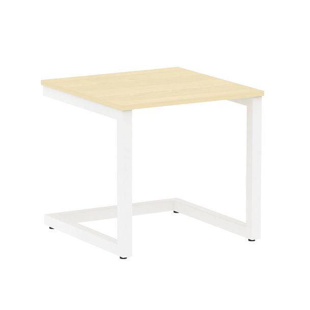 Home Office Стол журнальный VR.SP-2-58.G Клён/Белый металл 580*600*550 - Вид 1