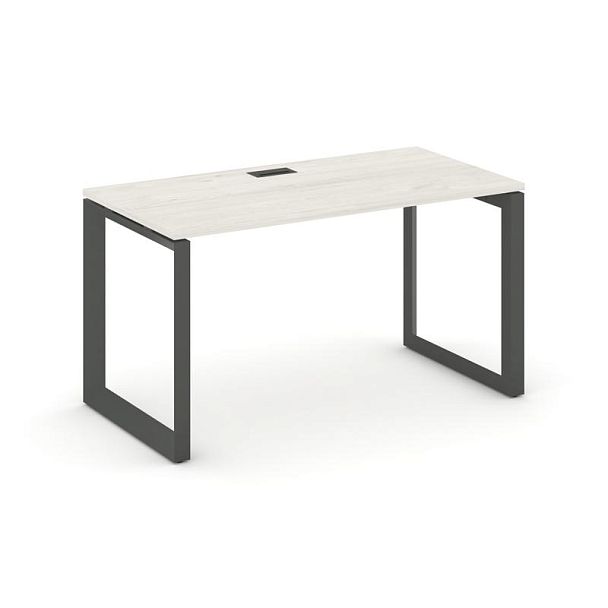 Style Project Next Стол письменный SN-59O.SP-021 Дуб Наварра/Металл Антрацит/Черный Заглушка 980*800*750 - Вид 1