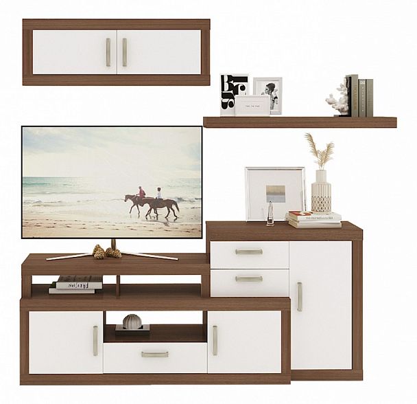 Набор для гостиной Toivo ГСТ 4 Белый/Шамони - Вид 1