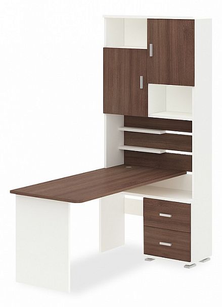 Стол компьютерный Домино СР-720/160 Белый/Шамони правый - Вид 1