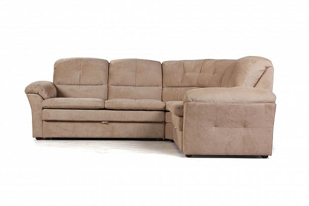 Diamante диван-кровать угловой велюр бежевый - Вид 4