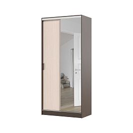 Альянс 1,0 м шкаф-купе (1000*2200*610 мм) венге/белфорт - Фото предпросмотра