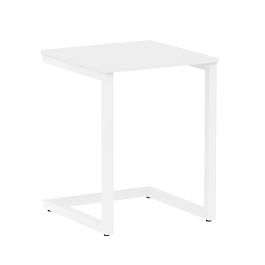 Home Office Стол письменный VR.SP-2-58 Белый бриллиант/Белый металл 580*600*750 - Фото предпросмотра