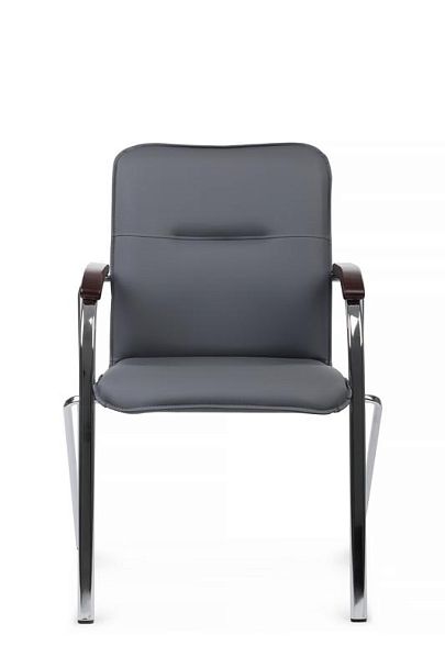 Стул Самба с деревянными подлокотниками SMB-02H Хром гальв. Серый - Вид 8