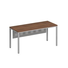 Стол письменный на металлокаркасе МП2 с металлическим экраном Комфорт МП2 К.С2 173 ОФ французский орех / серый - Фото предпросмотра