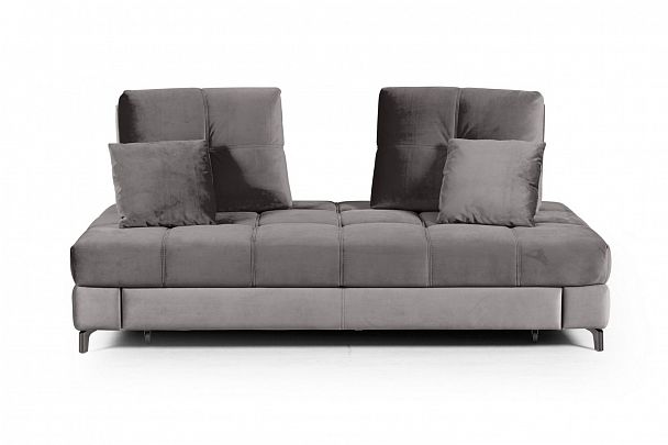 Reef диван-кровать велюр серый - Вид 4