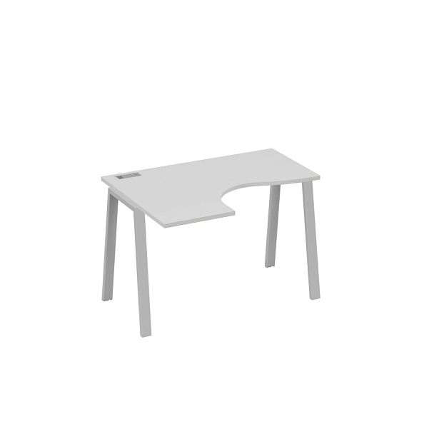 Стол эргономичный левый "Классика" на металлокаркасе TRE A4 А4 Б3 031 БП серый / металлокаркас серый - Вид 1