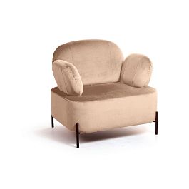 Кресло Dandy, бархат бежевый 5 - Фото предпросмотра