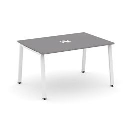 Стайл Проджект Стол переговорный SN-6A.SPRG-001 Серый Пепел/Металл Белый 980*980*750 - Фото предпросмотра