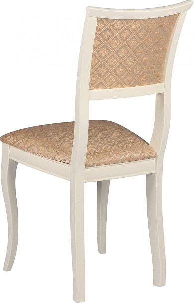 Стул деревянный с мягким сиденьем Камир Слоновая кость/Бежевый жаккард - Вид 5
