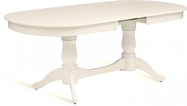 Стол деревянный раздвижной Кайнс 160(200,240)х100х76 Cлоновая кость - Вид 4