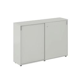 Шкаф купе 1638х400х1125 средний, с замком / корпус цвет: серый бархат, двери цвет: серый бархат Сигма / Sigma - Фото предпросмотра