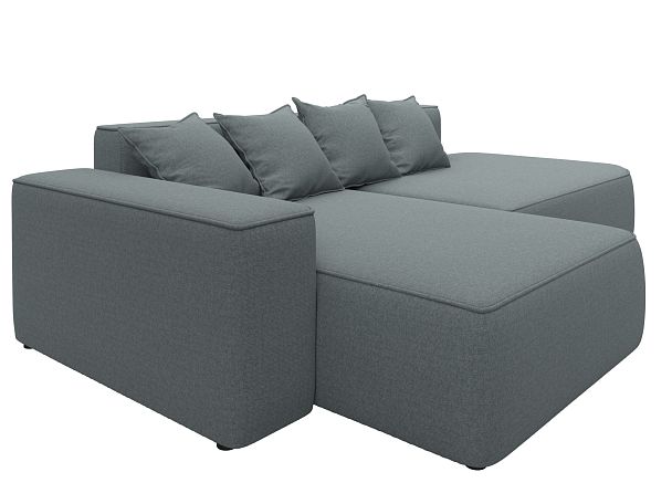 Диван угловой Лига-065 угол левый Рогожка серый - Вид 3