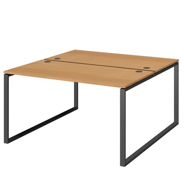 Бенч двойной на 2 рабочих места АМБ.О-005.60 Ольха/Антрацит 1800x1236x760 Арго-М - Вид 1