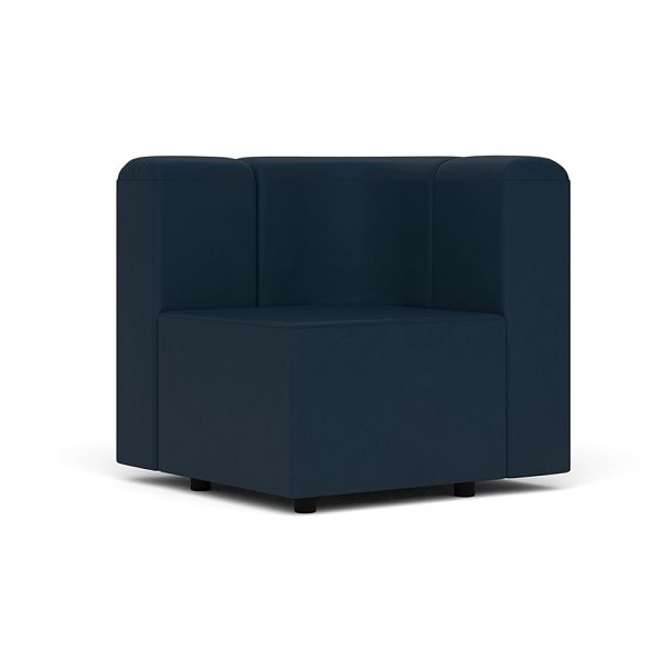 Угловая секция Юнона Un/ygl экокожа синяя CN1128 - Вид 1