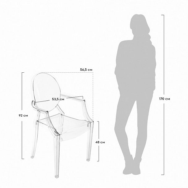 Стул Louis Ghost - Вид 5