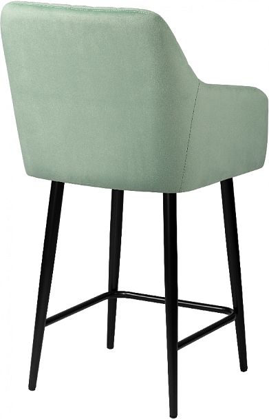 Полубарное поворотное кресло Барли К, Confetti aquamarine/черный - Вид 5