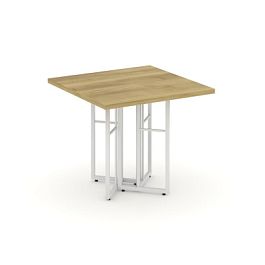 Rift Direct Стол журнальный RF.SJ-001 Дуб Винченцо/Металл Белый 680*680*580 - Фото предпросмотра