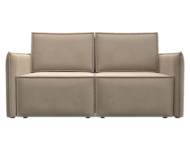 Диван прямой Либерти мини Велюр бежевый - Вид 2