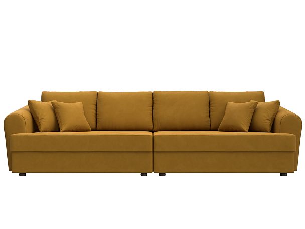Диван прямой Милтон Велюр желтый - Вид 2