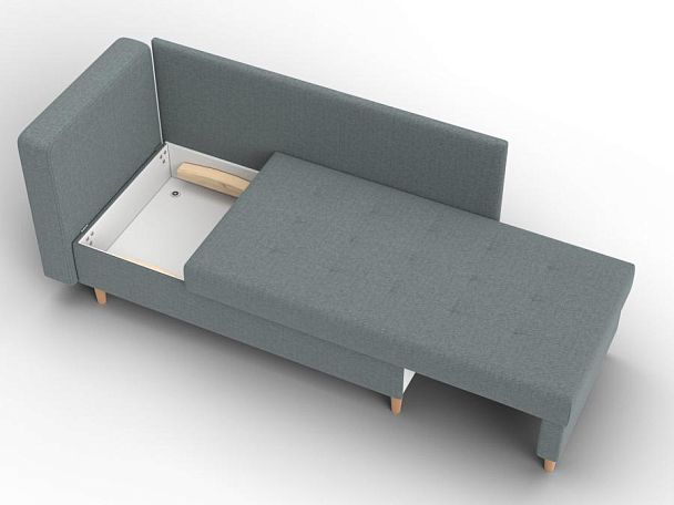 Кушетка Лига-098 Рогожка серый - Вид 7