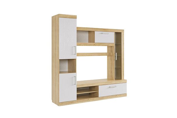 Стенка для гостиной Макси К1 К1Макси.2724 дуб сонома/белое дерево - Вид 3