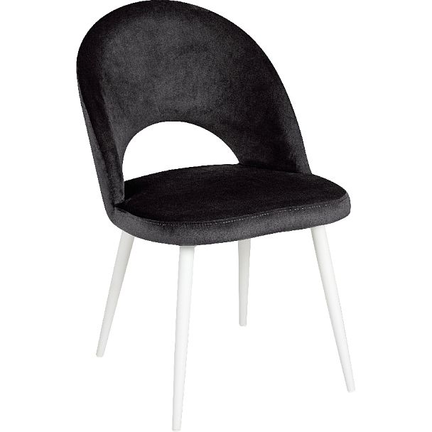 Комплект кухонных стульев Рэди черный велюр/белый, 2 шт. - Вид 3