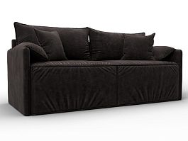 Диван прямой модульный Лига-106 Велюр коричневый - Фото предпросмотра