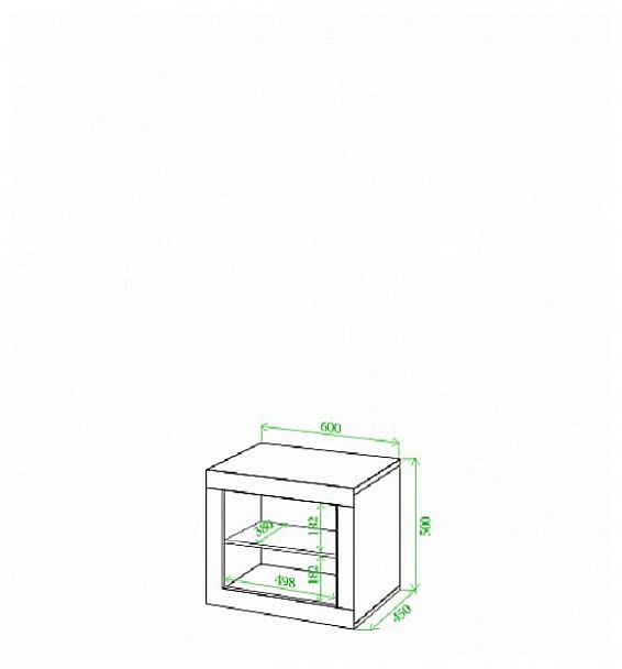 Тумба Toivo ТОЙ-ТБ 60/45 Белый - Вид 2