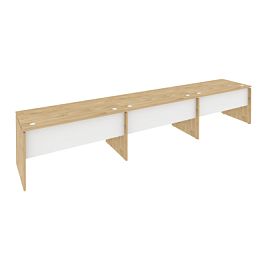 Onix Рабочая станция O.RS-3.3.7 Тиквуд светлый/Белый бриллиант 4140*720*750 - Фото предпросмотра