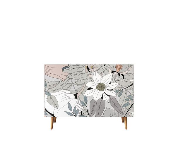 Комод с принтом 50 Berber две дверки арт BB04/Print_50 - Вид 1
