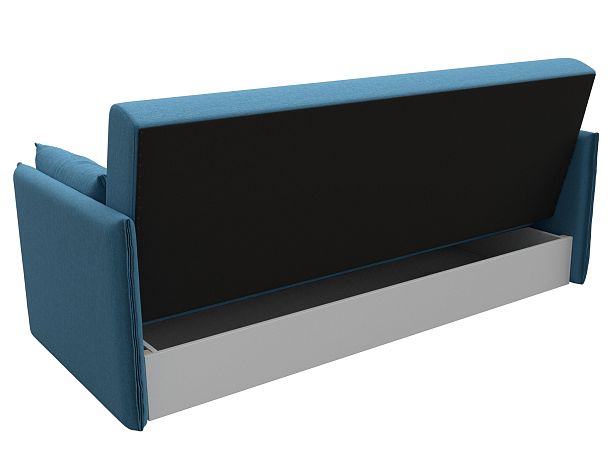 Диван-книжка Лига-018 Рогожка голубой - Вид 6