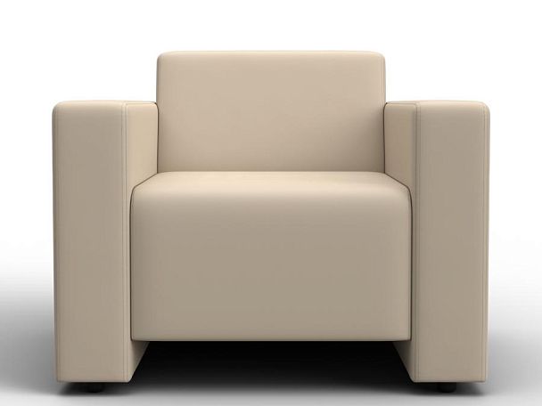 Кресло Лига-093 Экокожа бежевый - Вид 2