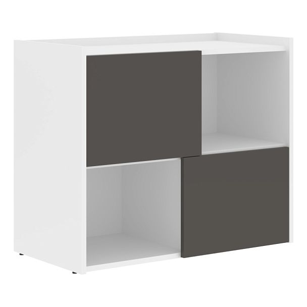 Тумба сервисная ELC 9045 Мокко/Белый 904х450х750 EDIS - Вид 1