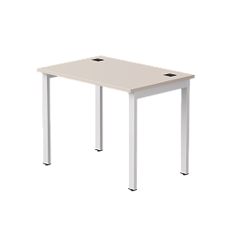 Стол прямой Everprof EVO на металлокаркасе 980х670х755 мм Кашемир/Белый - Фото предпросмотра