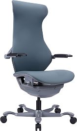 Эргономичное кресло Everprof Atom Grey (Атом Грэй) Экокожа Серый - Фото предпросмотра