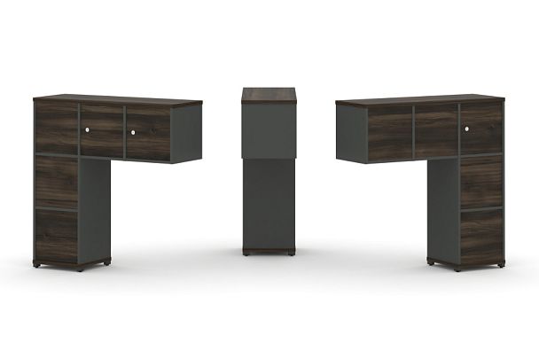 Concept Надставка низкая CN.DNN-005 Дуб Мали/Антрацит/Металл Антрацит 1099*365*1130 - Вид 1