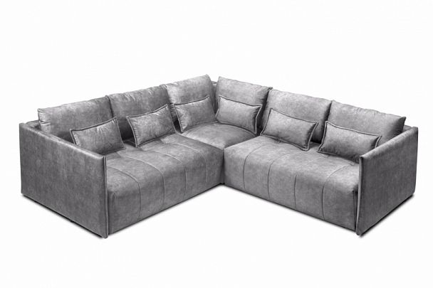 Мягкий угол "Чилетти" Long серый - Вид 1