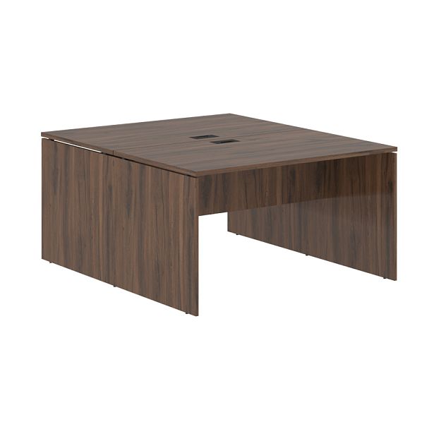 Стол двойной ED2ST 1380 Дуб Денвер тёмный/Мокко 1360х1606х750 EDIS - Вид 1