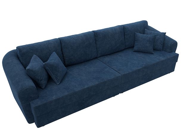 Диван прямой Милтон Велюр синий - Вид 5
