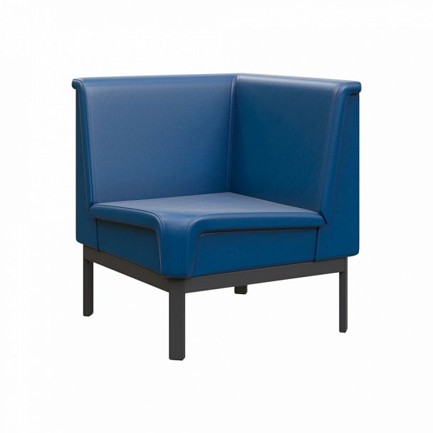 Диван угловой "MODULE" MD.U1 Черный+синий - Вид 1