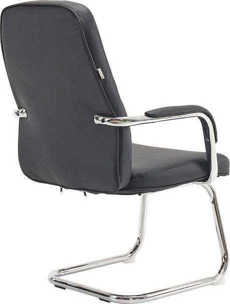 Кресло для посетителей Everprof Vesta (Веста) CF Экокожа Черный - Вид 4